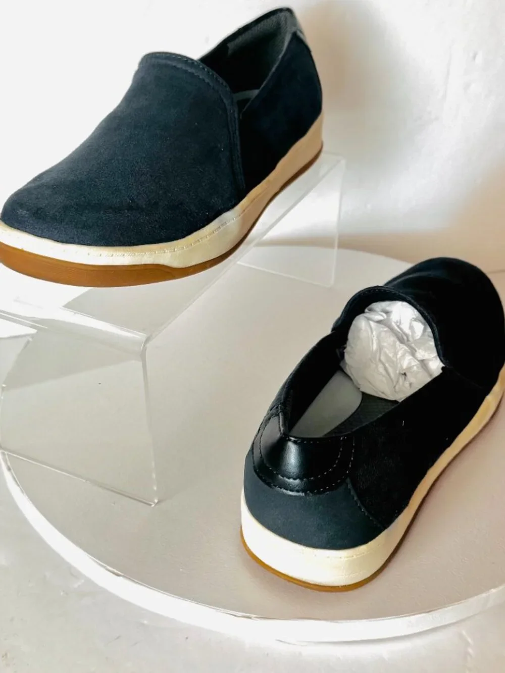 Life Stride Bzees Air Step Danni 8W Blue Suede Slip on Flats